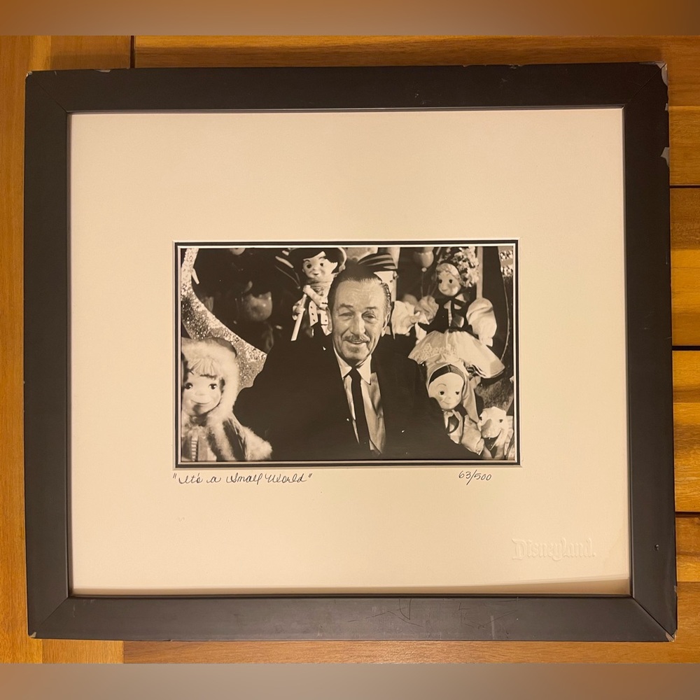 Walt Disney Walt Discovers a Small World Limited Edition Frame 63/500